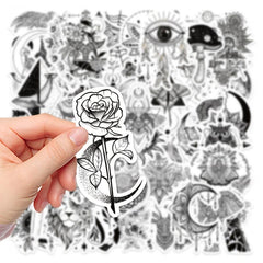 50Pcs Doodle Waterproof Stickers DIY Creative Toys For Student