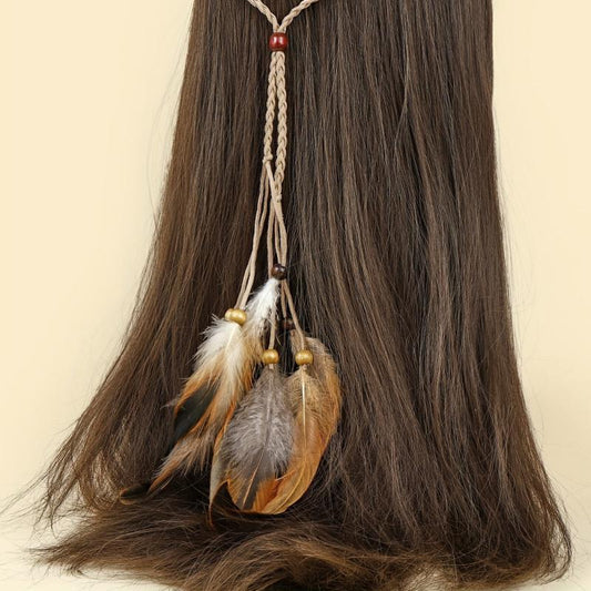 Summer Feather Headband Hair Rope Hair Accessories