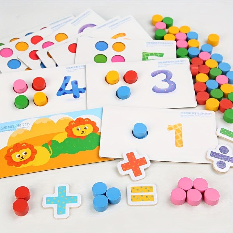 Montessori Kids Arithmetic Toys Number Cognitive Intelligence Development