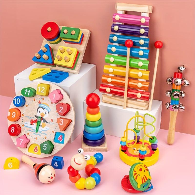 Wooden Musical Instruments Toy Set for Kids