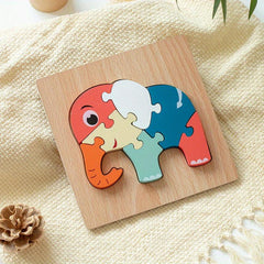 Cartoon Animal 3D Wooden Educational Toys