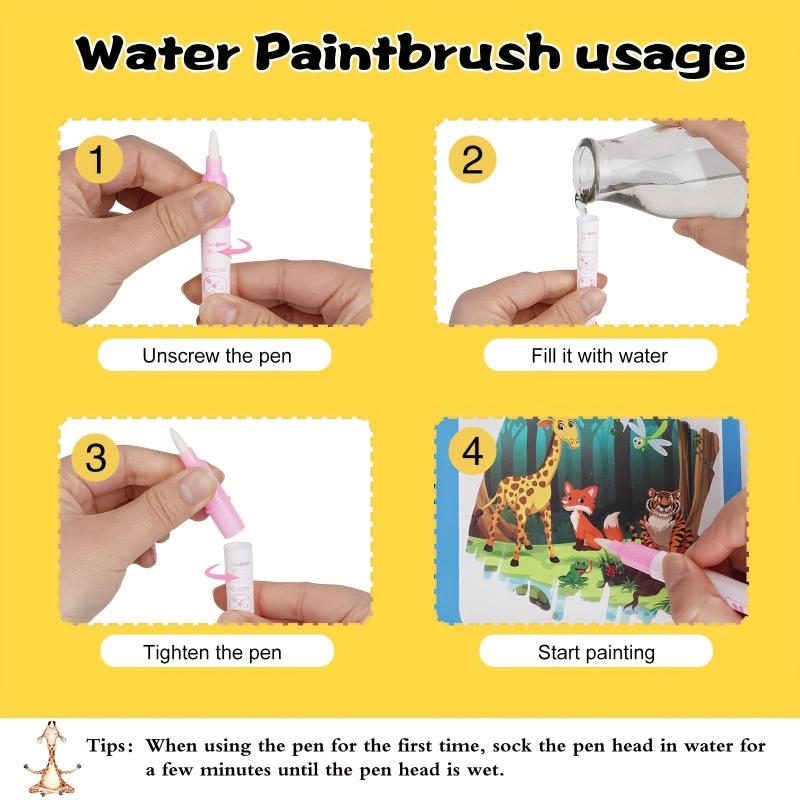 DIY Children's Magical Water Painting Book