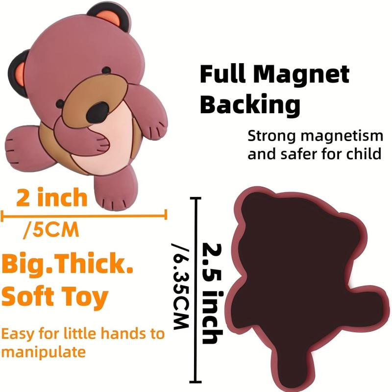10pcs Animal Shaped Fridge Magnets for Kids, Educational Toys