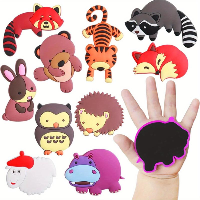 10pcs Animal Shaped Fridge Magnets for Kids, Educational Toys