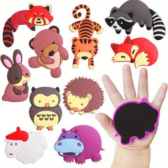 10pcs Animal Shaped Fridge Magnets for Kids, Educational Toys
