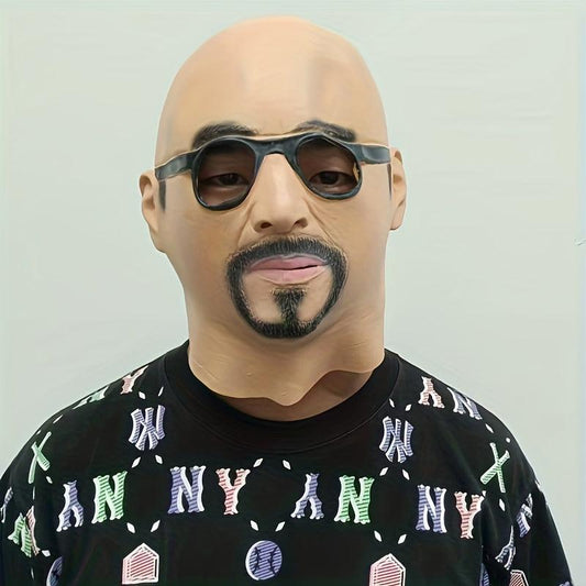 Men's Party Cosplay Man Face Mask Human Head Mask Fancy Dress Up
