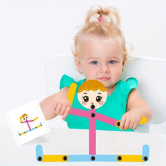 Wooden Man Activity Toy Small Wooden Man Jigsaw Puzzle Game For Kids