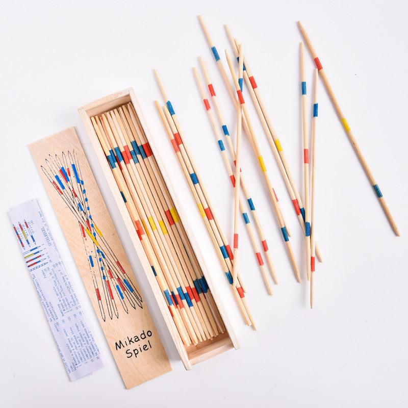 30Pcs Wooden Pick Stick Game Desktop Educational Toys