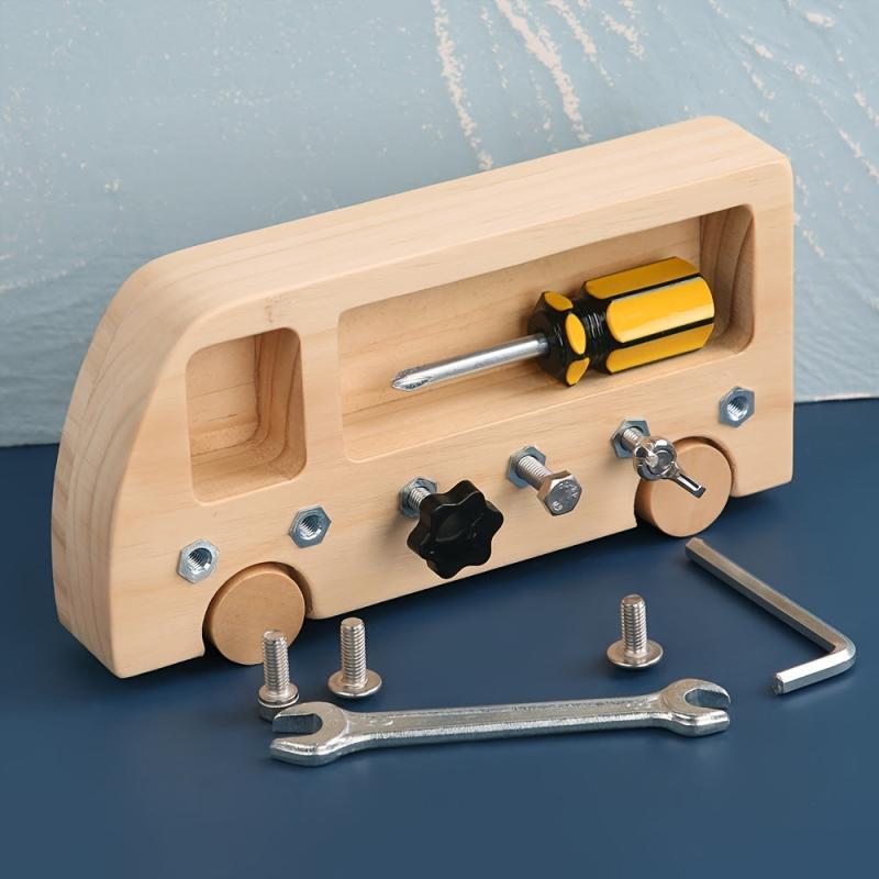 Montessori Screw Driver Board Educational Wooden Sensory Toy