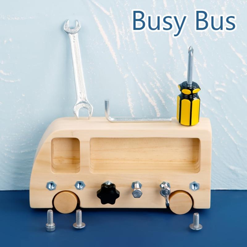 Montessori Screw Driver Board Educational Wooden Sensory Toy