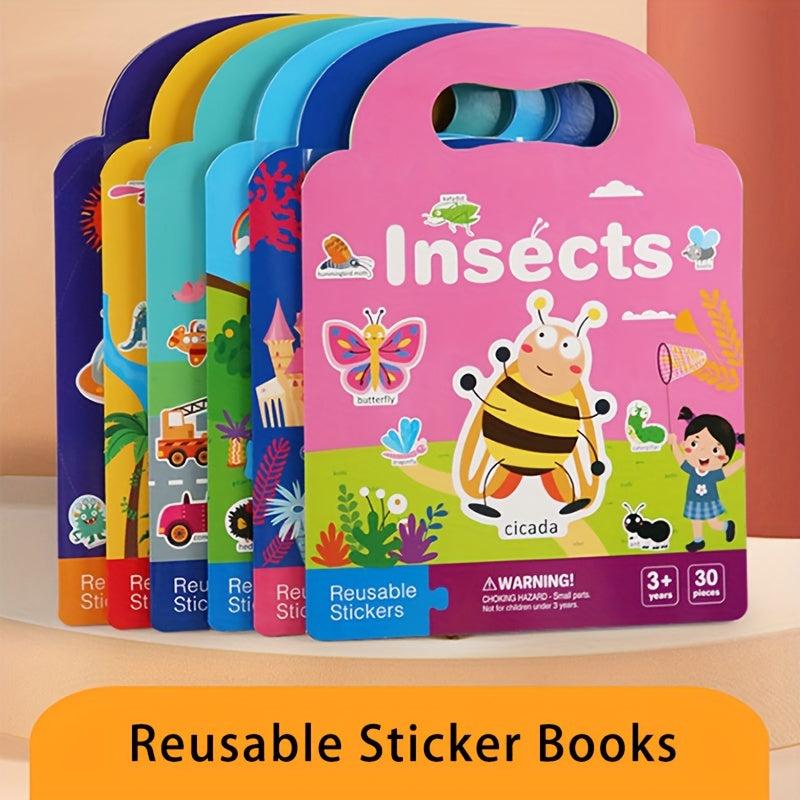 Kids Tearable Sticker Book for Early Learning
