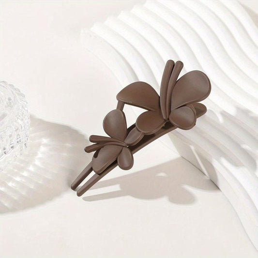 Frosted Butterfly Hair Clip Barrette Large Hairpin for Women Girls
