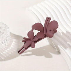 Frosted Butterfly Hair Clip Barrette Large Hairpin for Women Girls
