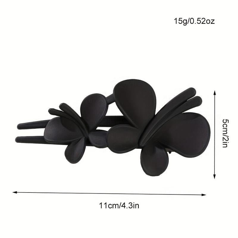 Frosted Butterfly Hair Clip Barrette Large Hairpin for Women Girls