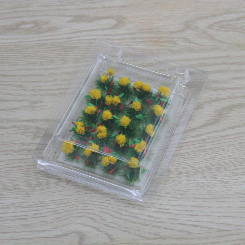 20 Pcs Flower Cluster Vegetation Grass Tufts Static Scenery Model
