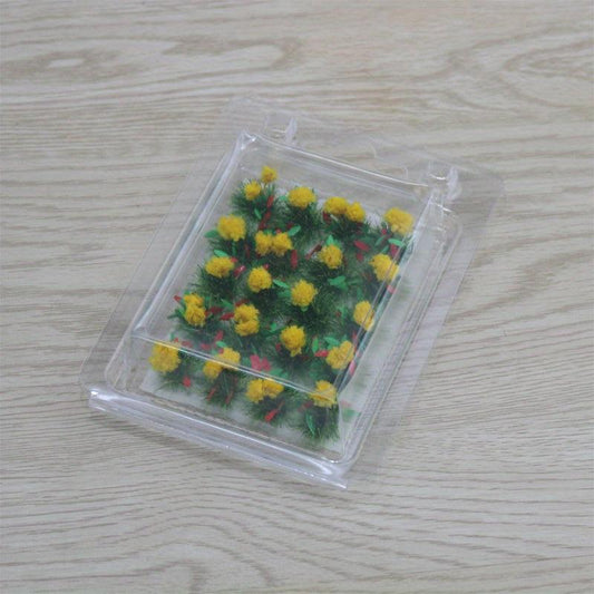 20 Pcs Flower Cluster Vegetation Grass Tufts Static Scenery Model