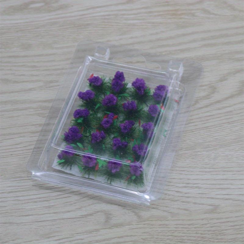 20 Pcs Flower Cluster Vegetation Grass Tufts Static Scenery Model