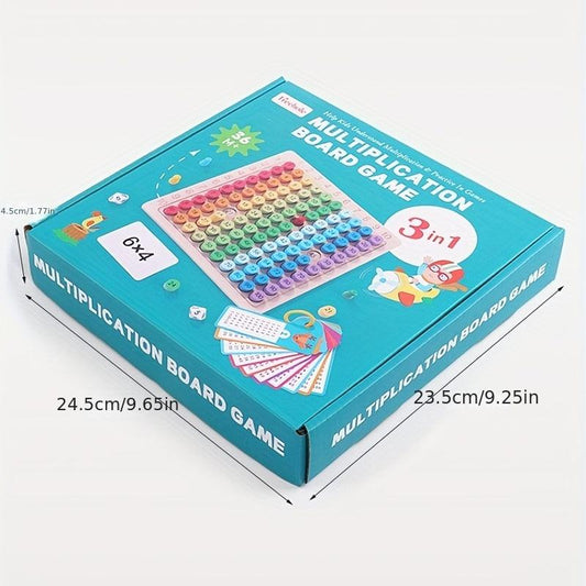 Educational 3-in-1 Multiplication Board for Kids - 99 Multiplication Board