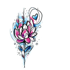 30pcs Flower Disposable Tattoo Stickers Waterproof Body Art Stickers