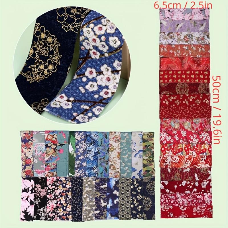 Fabric Jelly Rolls Quilting Bundle Crafting Patchwork Fabric Sets