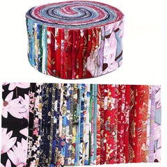 Fabric Jelly Rolls Quilting Bundle Crafting Patchwork Fabric Sets