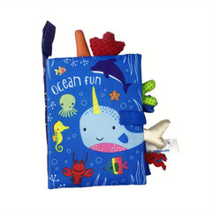 3D Animal Tails Baby Cloth Book Puzzle Educational Learning Toys