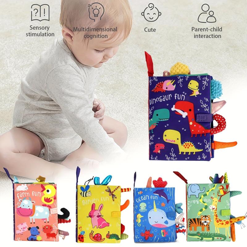 3D Animal Tails Baby Cloth Book Puzzle Educational Learning Toys