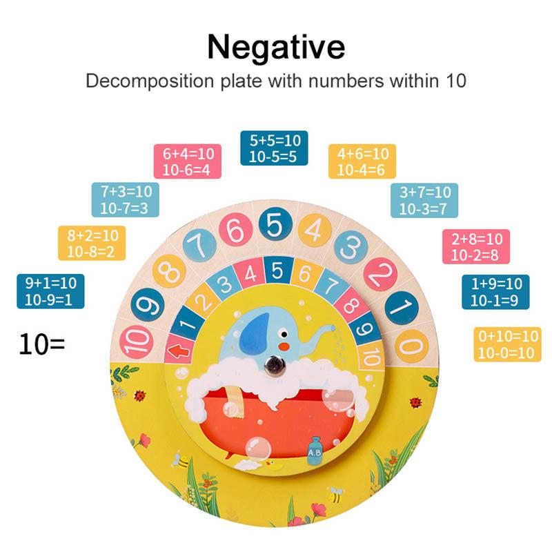 Montessori Wooden Clock Time Learning Educational Toy
