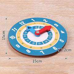 Montessori Wooden Clock Time Learning Educational Toy