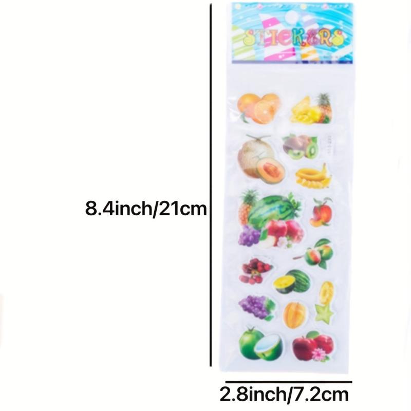 20pcs Random 3D Puffy Bulk Stickers For Party Teachers Craft