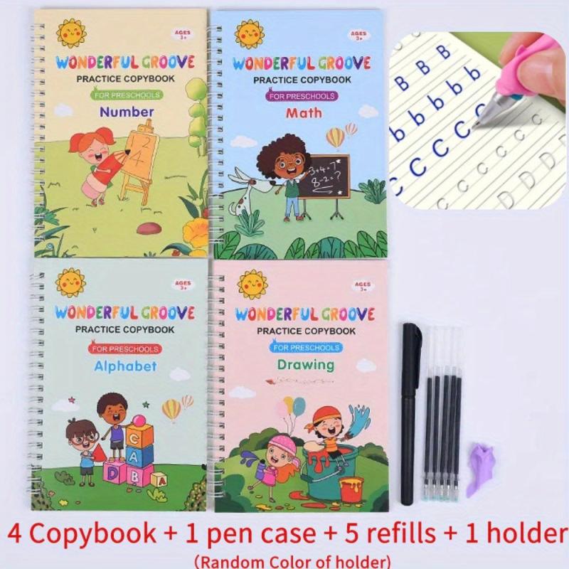 English Copybook Set for Children with Pen Case and Refills