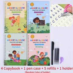 English Copybook Set for Children with Pen Case and Refills