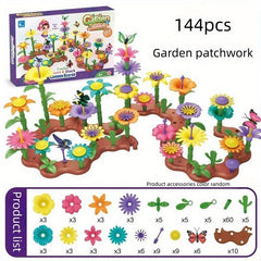 Educational Garden Building Blocks Set DIY Flower Arrangement Toys