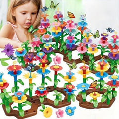 Educational Garden Building Blocks Set DIY Flower Arrangement Toys