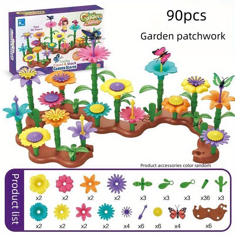 Educational Garden Building Blocks Set DIY Flower Arrangement Toys