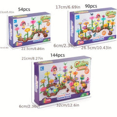 Educational Garden Building Blocks Set DIY Flower Arrangement Toys
