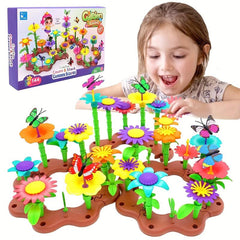 Educational Garden Building Blocks Set DIY Flower Arrangement Toys