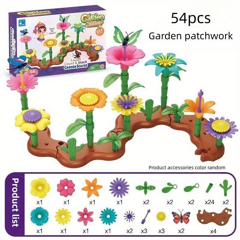 Educational Garden Building Blocks Set DIY Flower Arrangement Toys