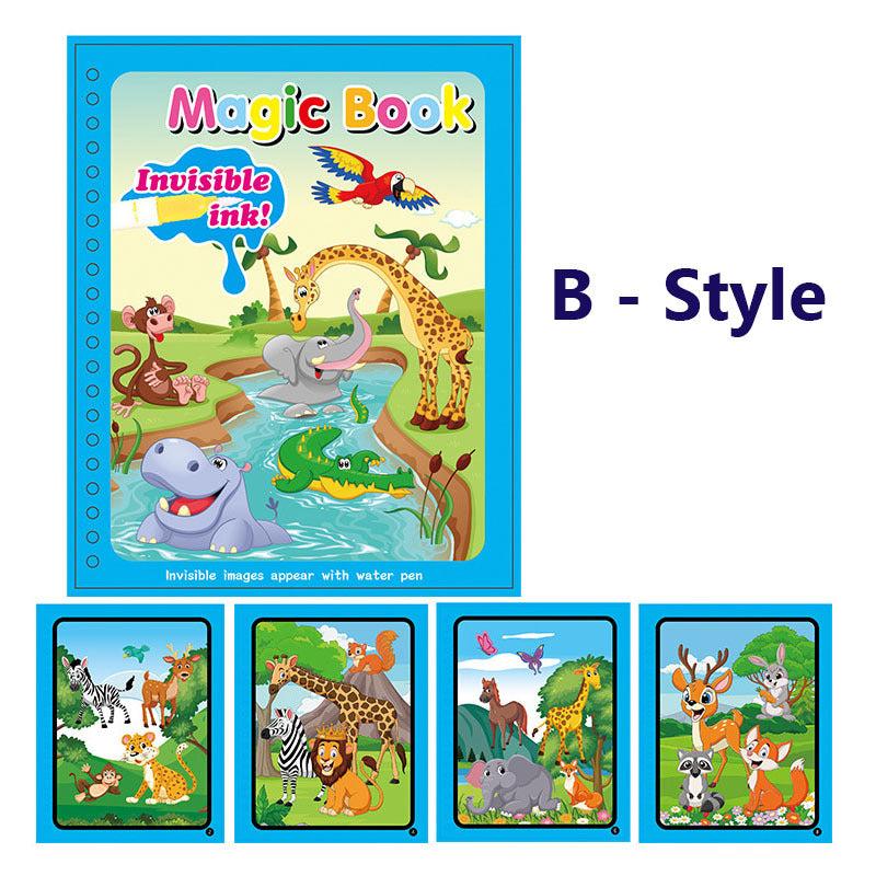 Magic Pen Water Drawing Book for Kids - Fun and Mess-Free Coloring Activity