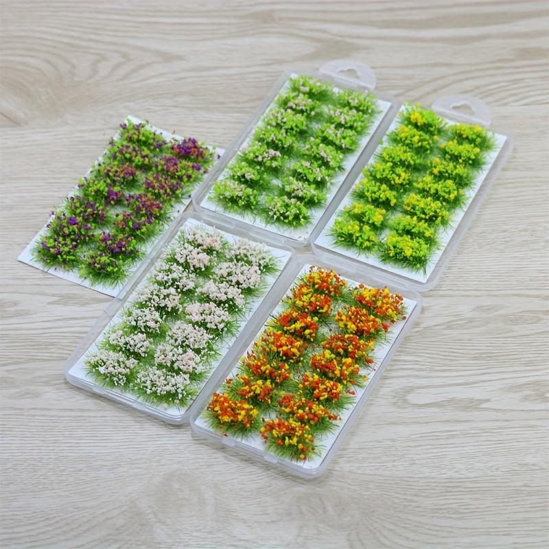 Elliptical Flower Cluster Landscape Decoration for Sand Table