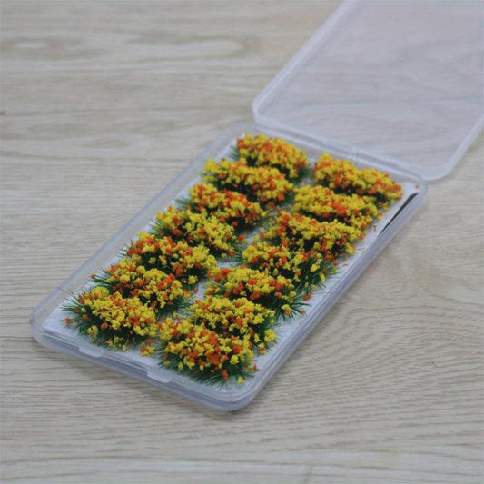 Elliptical Flower Cluster Landscape Decoration for Sand Table