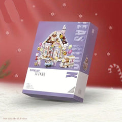 Building Blocks Christmas House Candy House Small Particles Assemble Toy Puzzles
