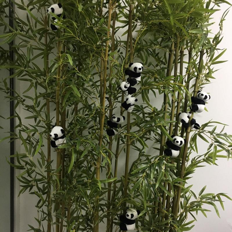 Mini Panda Plush Figure Fidget Toy for Home Office Teens Adults