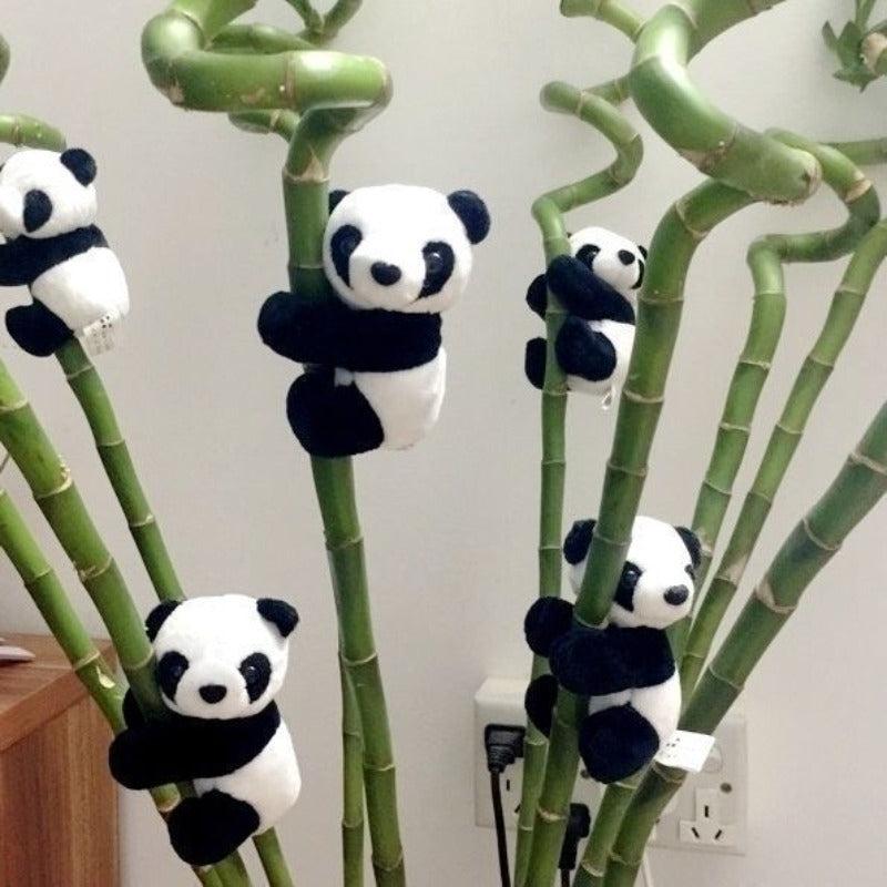 Mini Panda Plush Figure Fidget Toy for Home Office Teens Adults