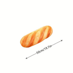 3D Simulation Bread Shape Pillow Soft Lumbar Baguette Back Cushion