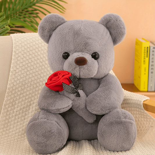 Confession Rose Teddy Bear Plush Toy - Valentine's Day Gift