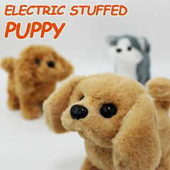 Interactive Plush Dog Toy with Sound, Walk, Bark, Wagging Tail