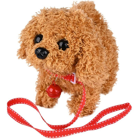Interactive Plush Dog Toy with Sound, Walk, Bark, Wagging Tail