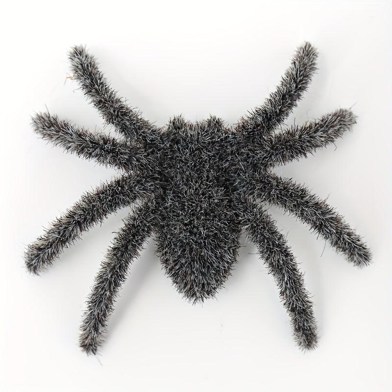 2pcs Small Plush Spiders Halloween Realistic Hairy Spider Mini Spider