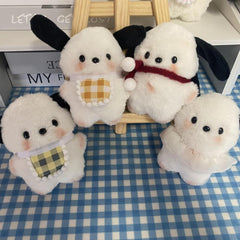 Blush Puppy Plush Toy with Scarf Key Chain